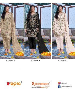 FEPIC C 1704 ROSEMEEN PAKISTANI SUITS IN INDIA