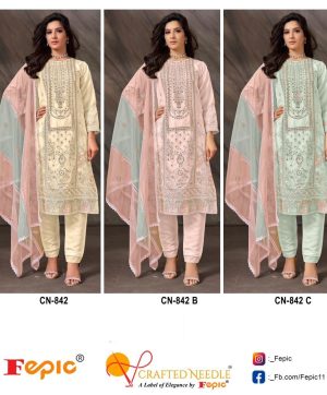 FEPIC CN 842 CRAFTED NEEDLE READYMADE SALWAR SUITS