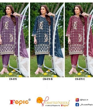 FEPIC CN 878 CRAFTED NEEDLE READYMADE SALWAR SUITS