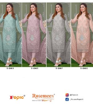 FEPIC D 5248 D TO G PAKISTANI SUITS IN INDIA