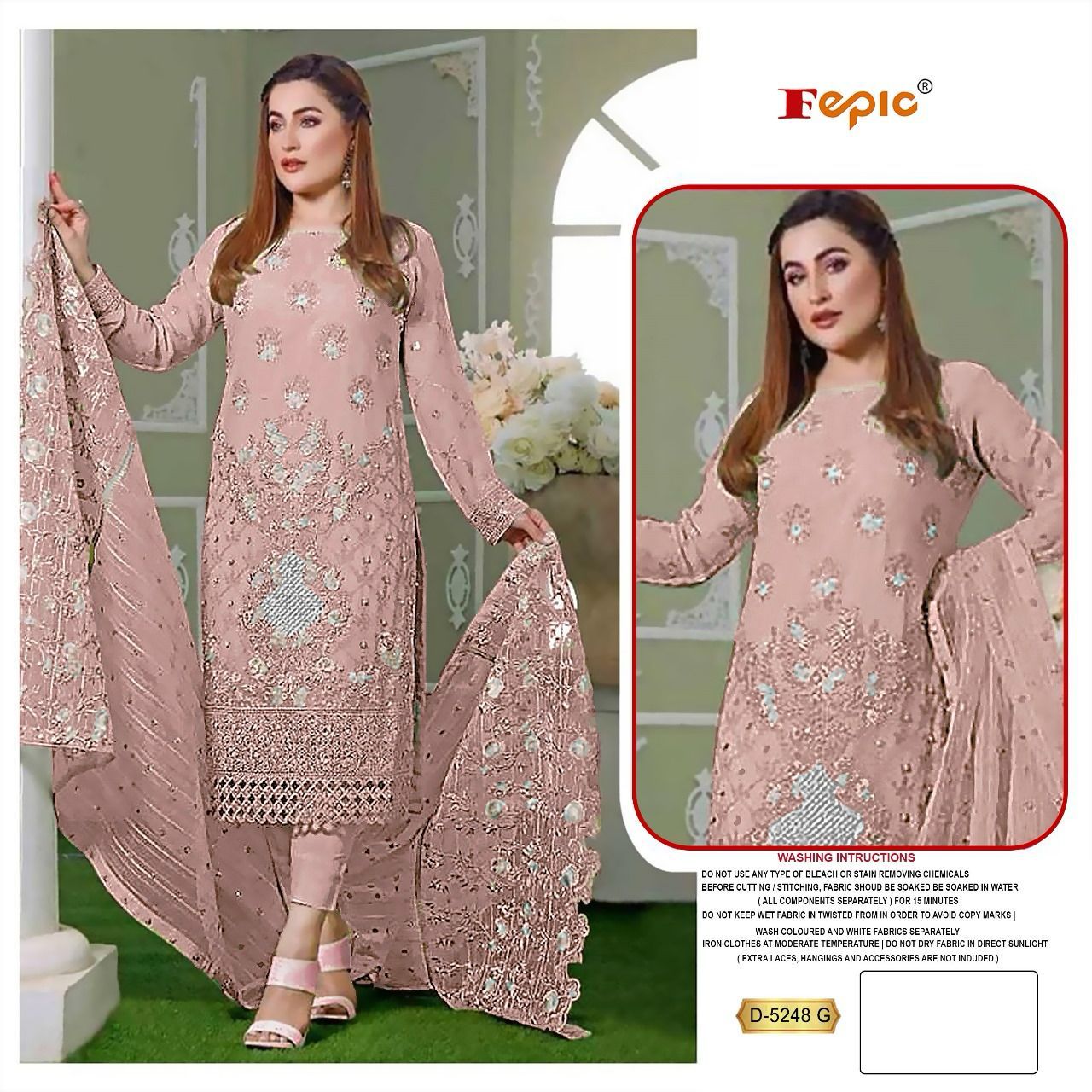 FEPIC D 5248 D TO G PAKISTANI SUITS IN INDIA