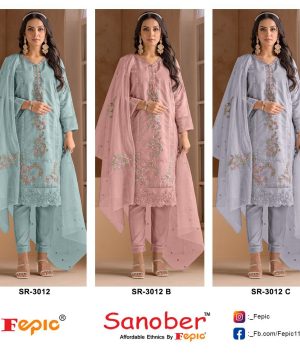 FEPIC SR 3012 SANOBER READYMADE SALWAR SUITS