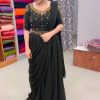 HK GOWN WITH BELT AND DUPATTA WHOLESALE