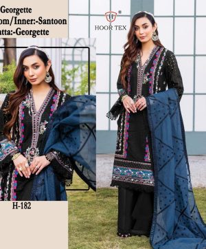 HOOR TEX H 182 PAKISTANI SUITS WHOLESALER