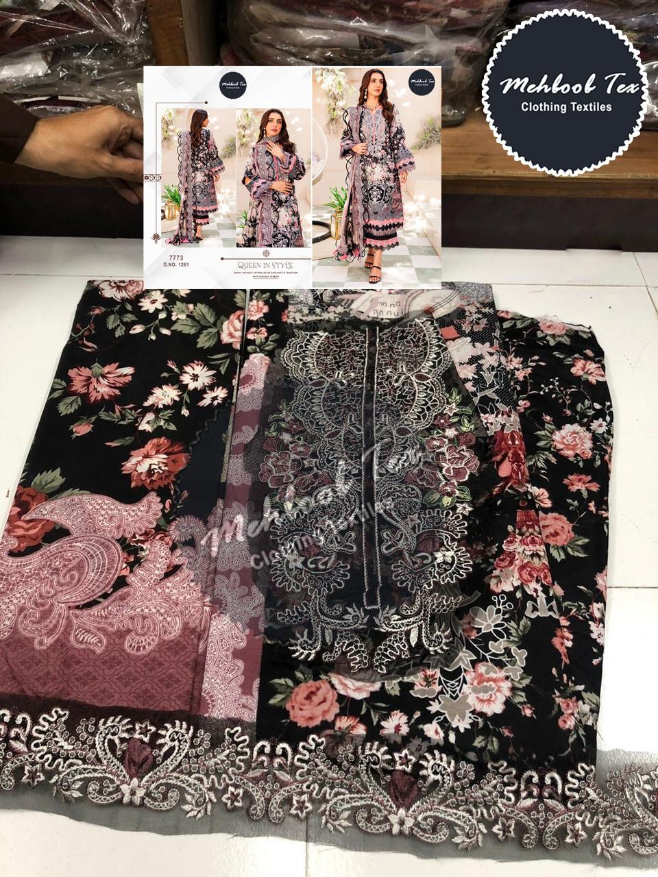 MEHBOOB TEX 1261 COTTON PAKISTANI SUITS