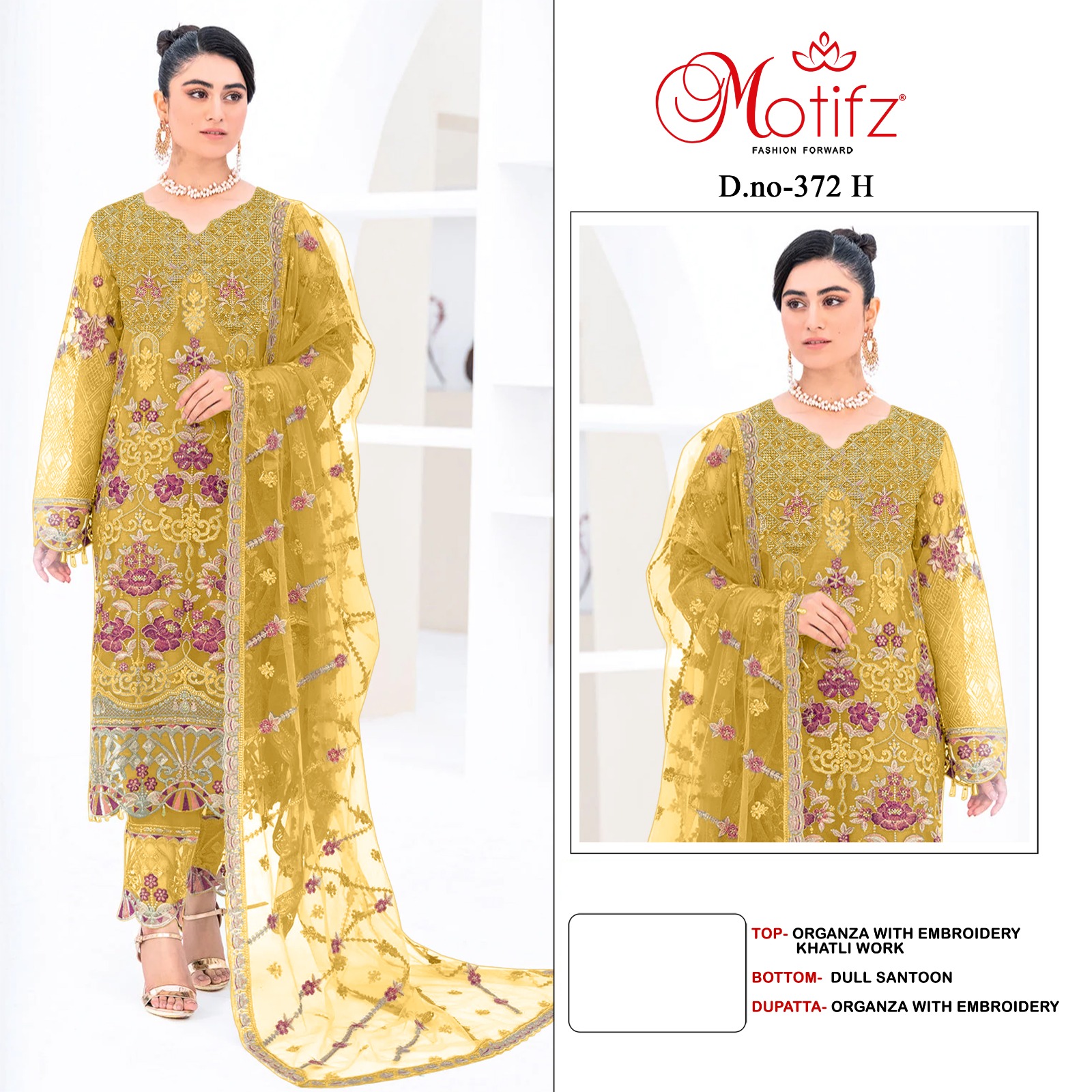 MOTIFZ 372 SALWAR SUITS IN COLOURS