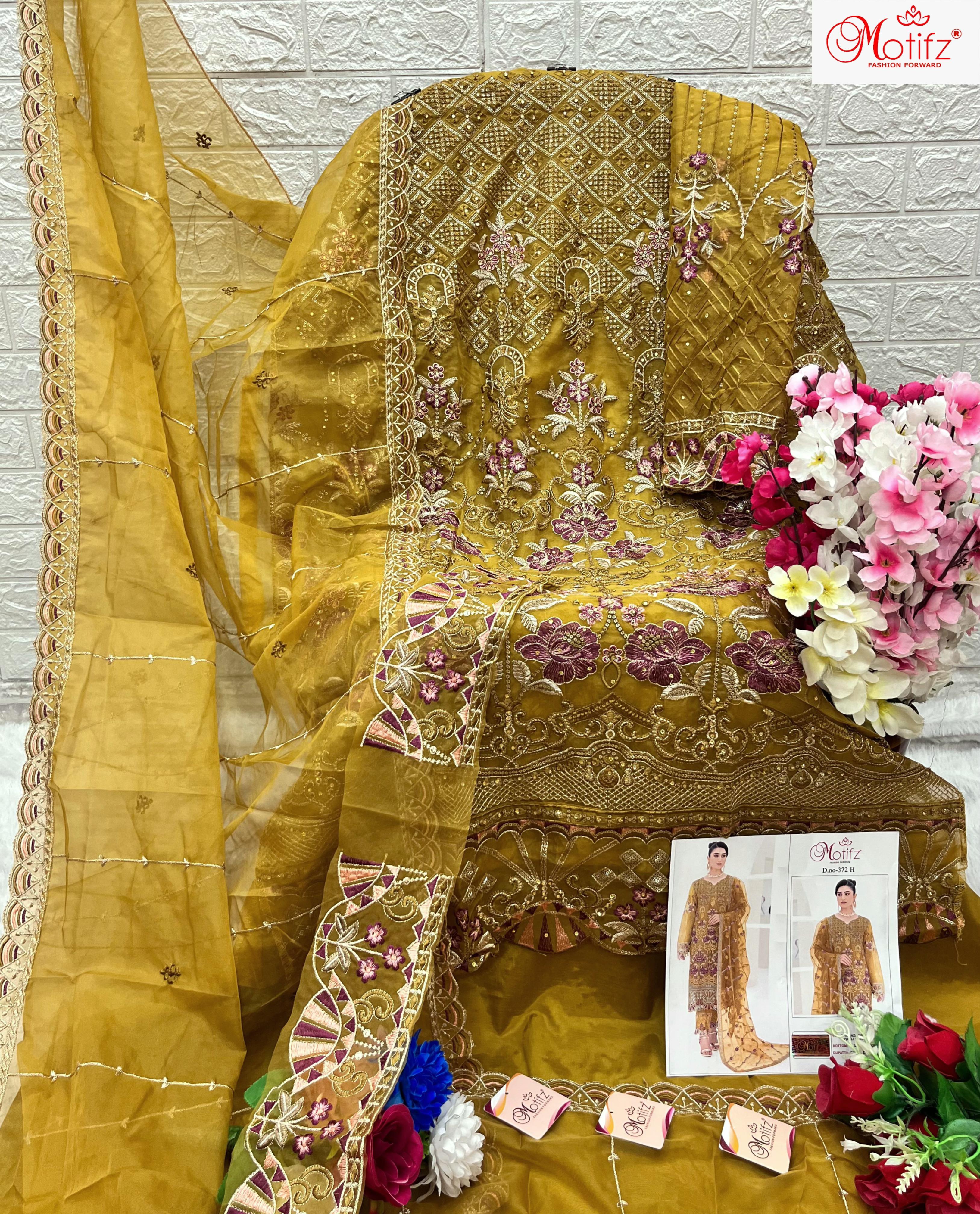 MOTIFZ 372 SALWAR SUITS IN COLOURS