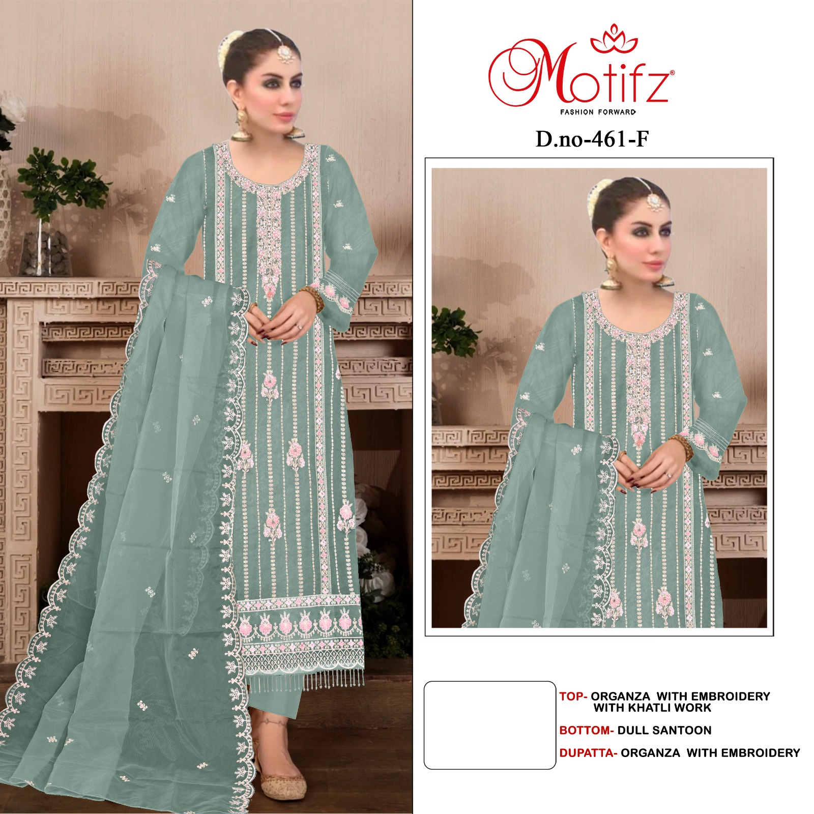 MOTIFZ 461 E TO H PAKISTANI SALWAR SUITS