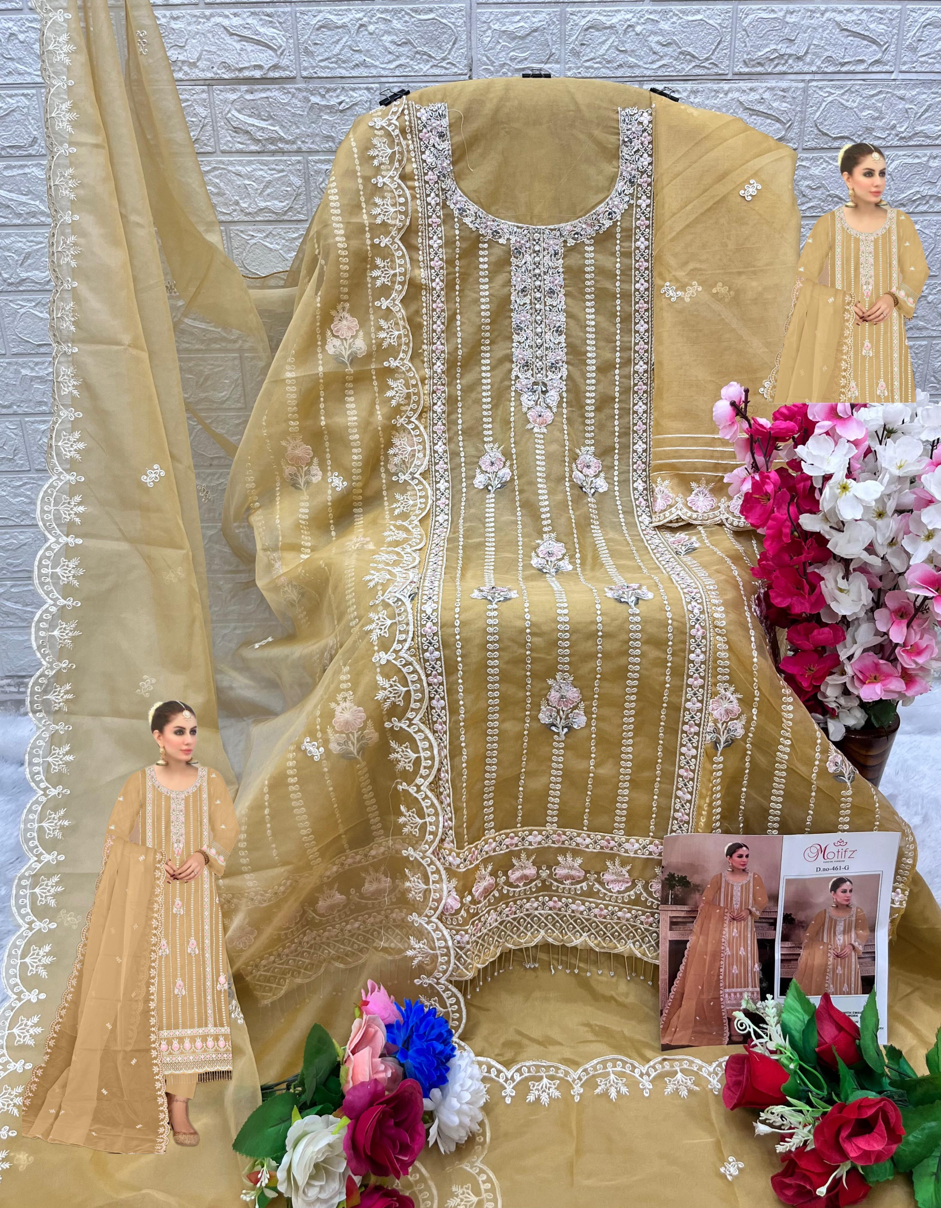 MOTIFZ 461 E TO H PAKISTANI SALWAR SUITS