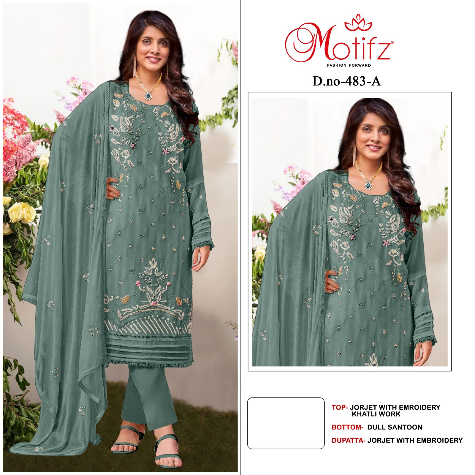 MOTIFZ 483 A TO D SALWAR SUITS WHOLESALE