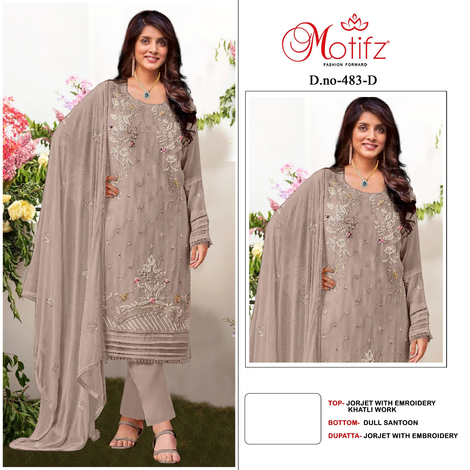 MOTIFZ 483 A TO D SALWAR SUITS WHOLESALE