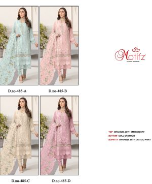 MOTIFZ 485 A TO D PAKISTANI SUITS IN INDIA