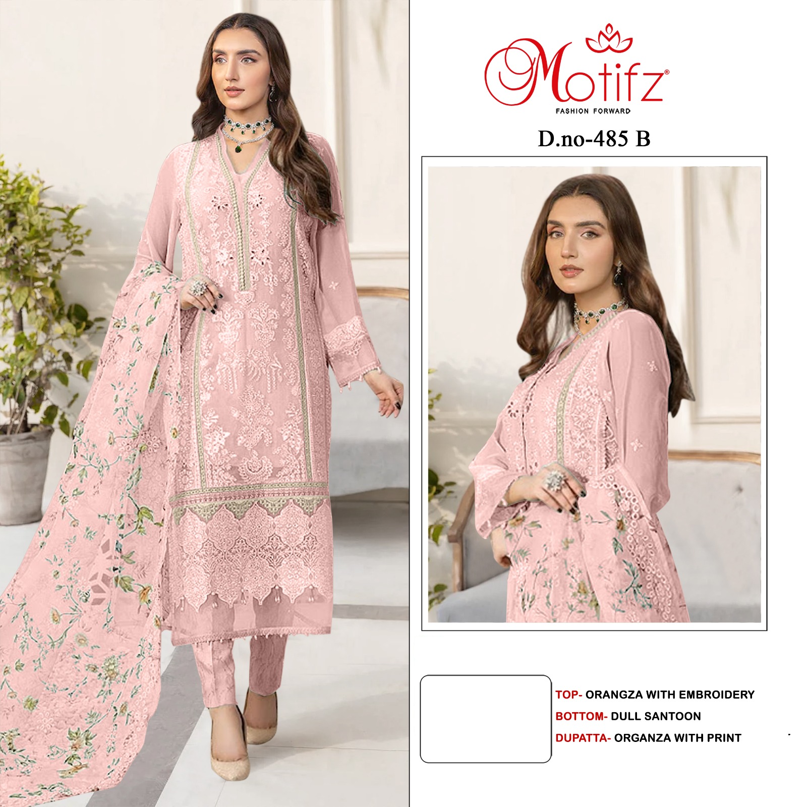 MOTIFZ 485 A TO D PAKISTANI SUITS IN INDIA