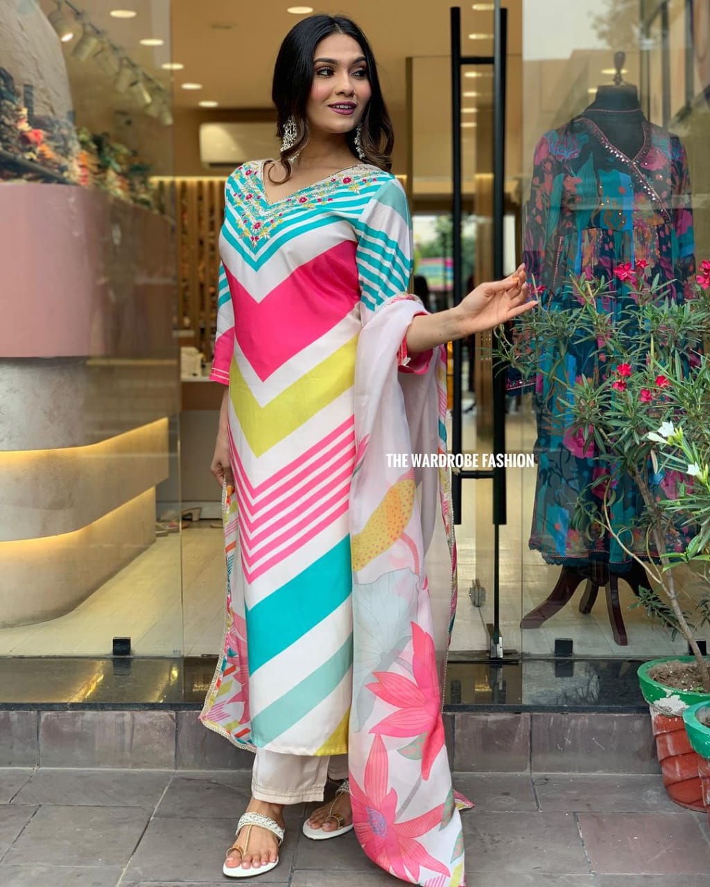 MURTI TRENDS MEHERA CHINON DESIGNER DRESS