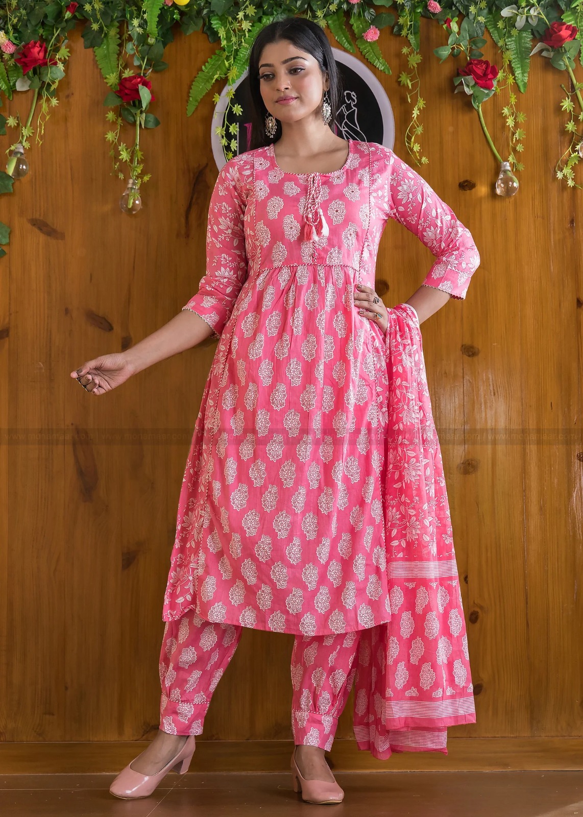 MURTI TRENDS PINK COTTON KURTI WHOLESALER