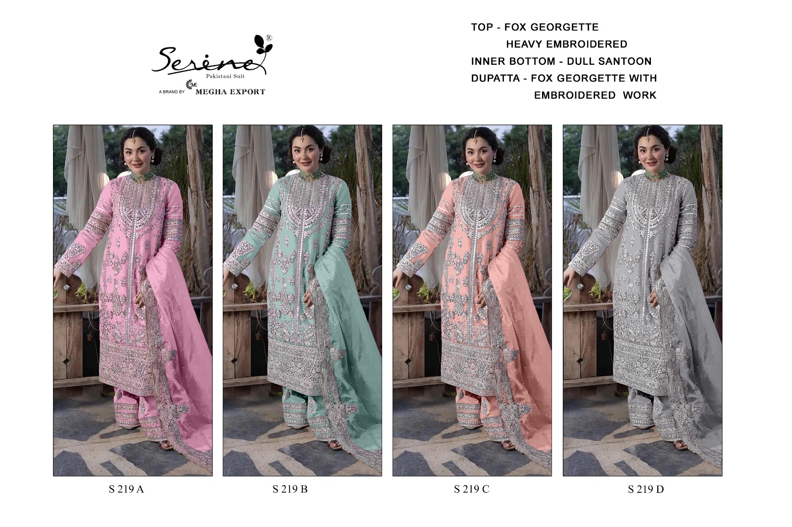 SERINE 219 COLORS PAKISTANI SUITS