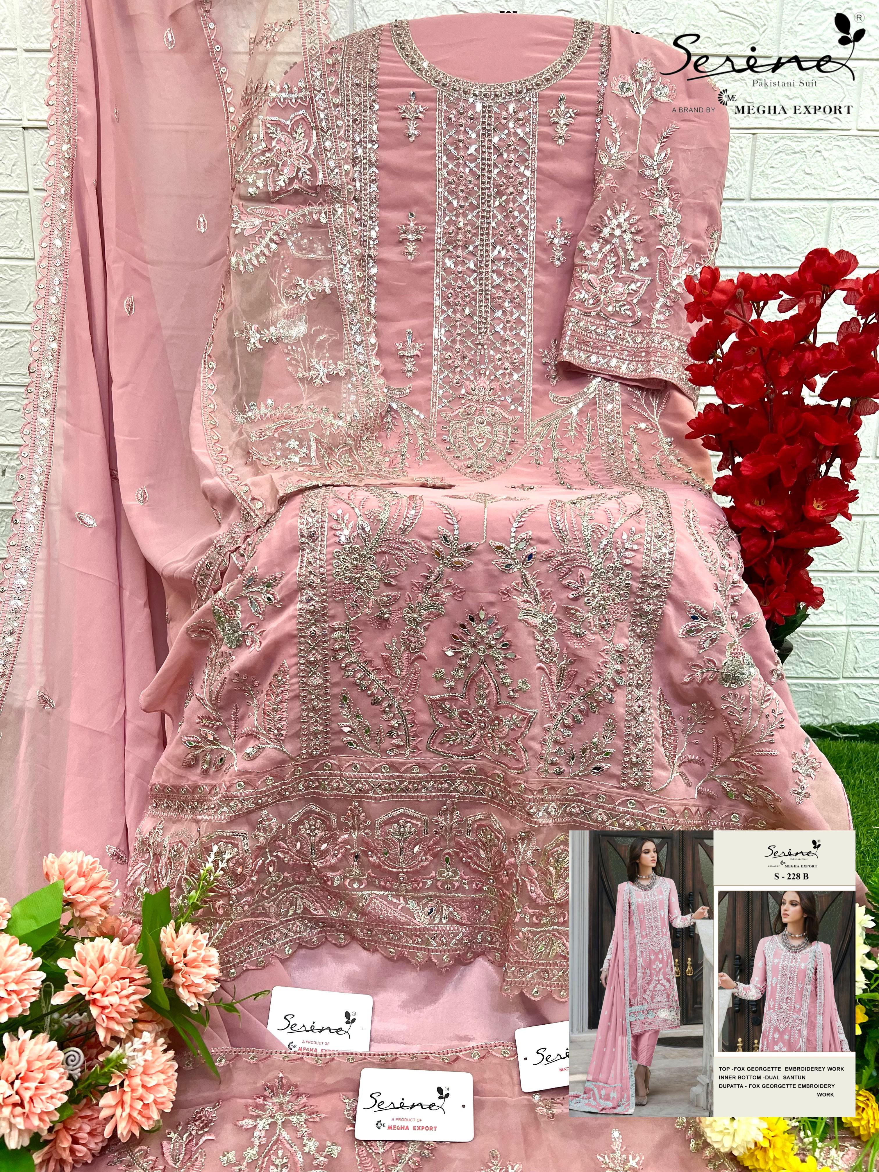 SERINE 228 COLORS WHOLESALE PAKISTANI SUITS