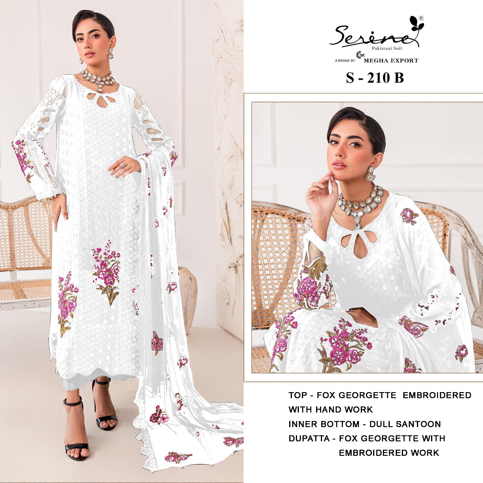 SERINE S 210 B PAKISTANI SUITS IN INDIA