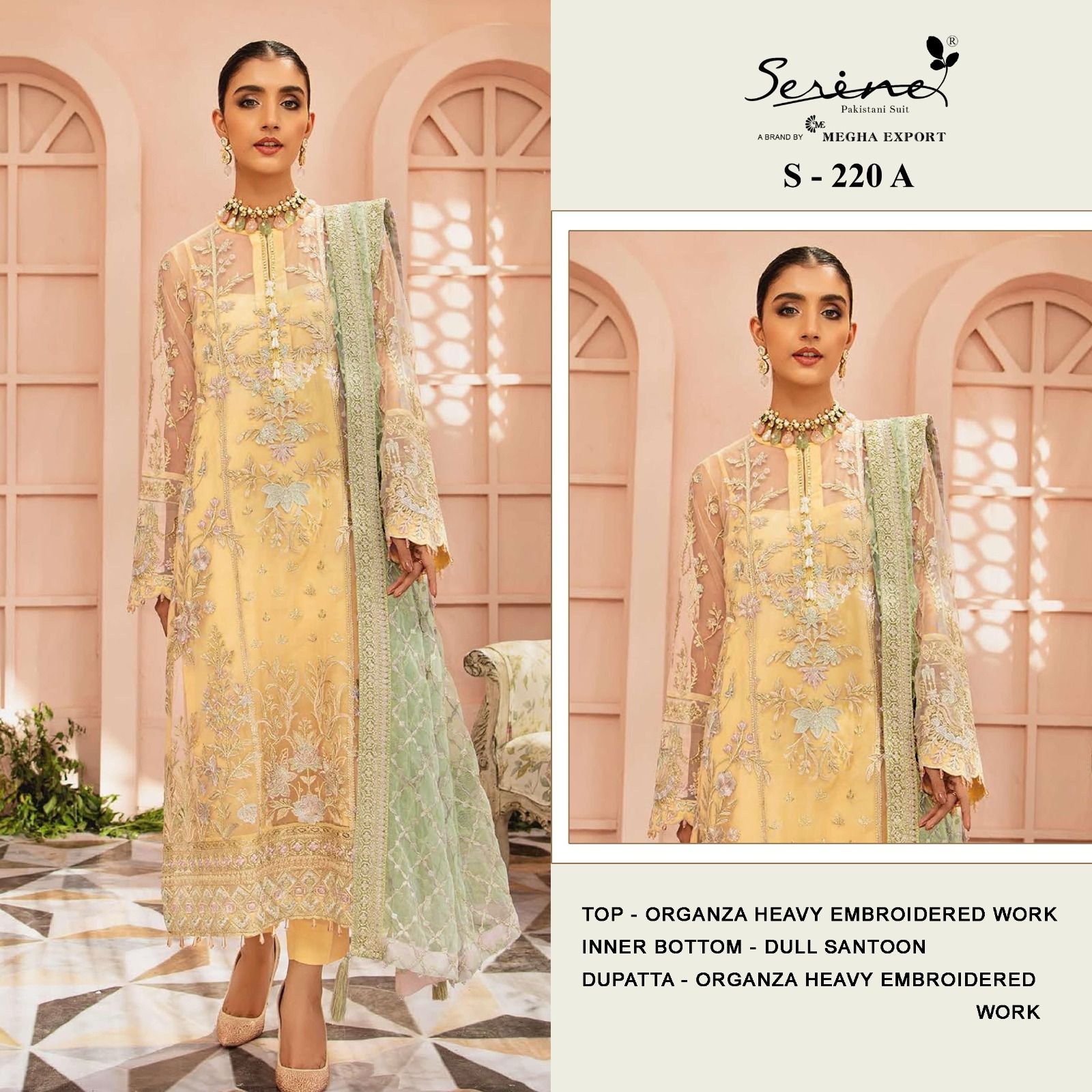 SERINE S 220 A TO D PAKISTANI SUITS IN INDIA