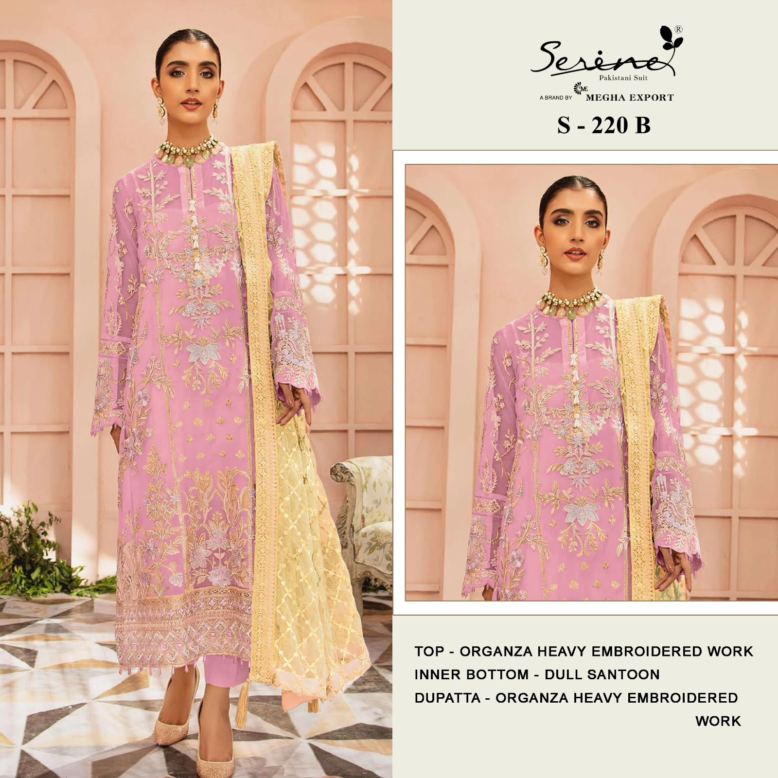 SERINE S 220 A TO D PAKISTANI SUITS IN INDIA