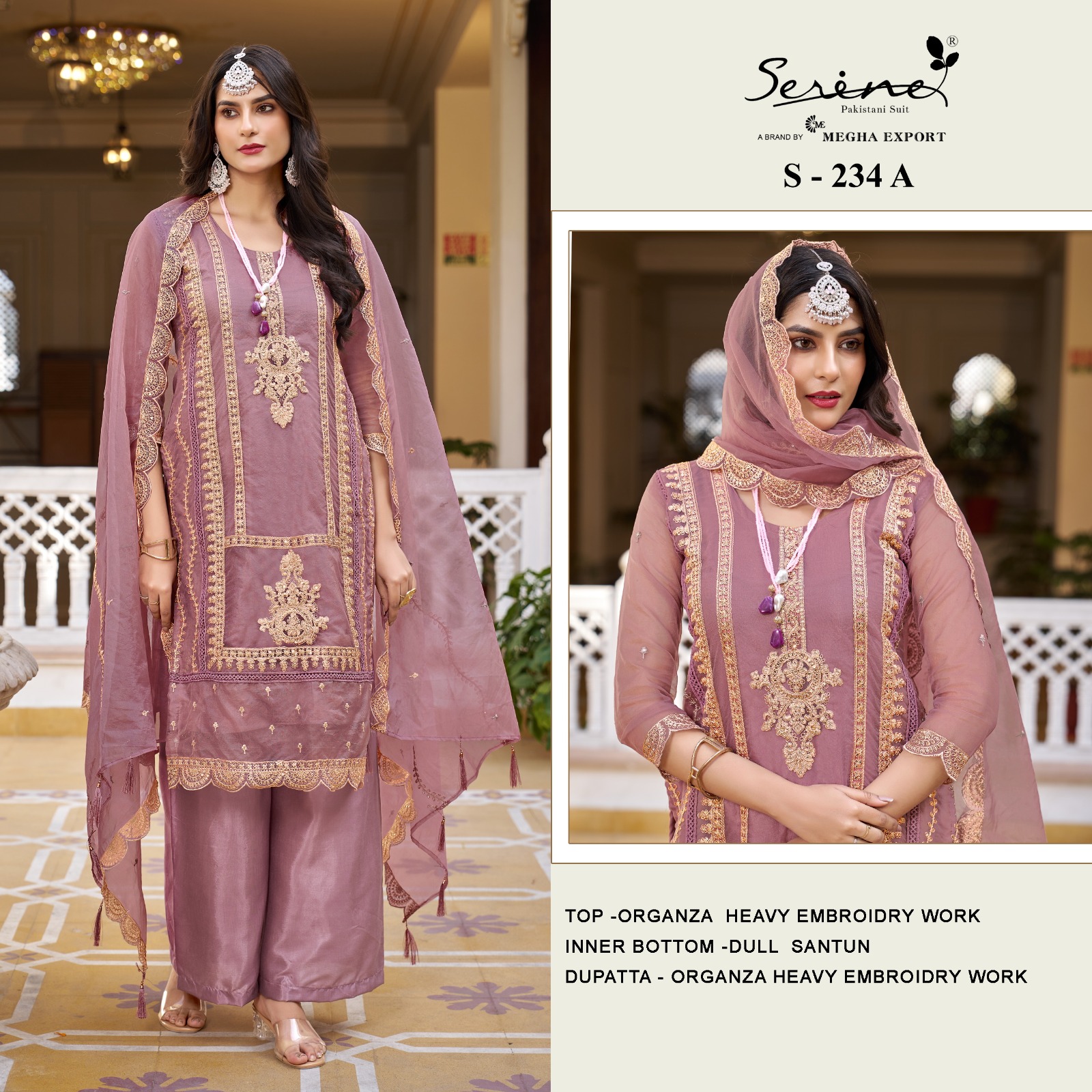 SERINE S 234 A TO D SALWAR SUITS MANUFACTURER