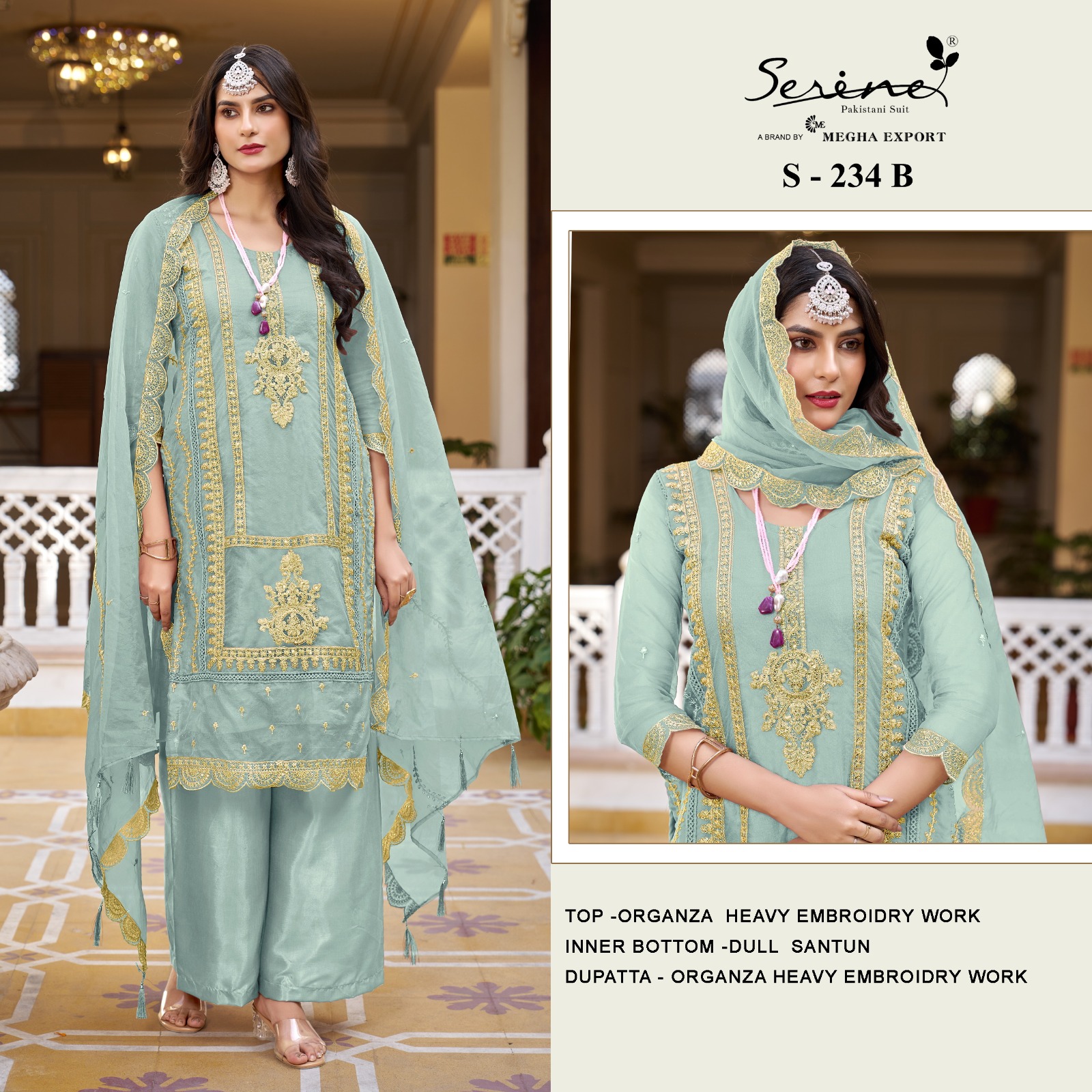 SERINE S 234 A TO D SALWAR SUITS MANUFACTURER