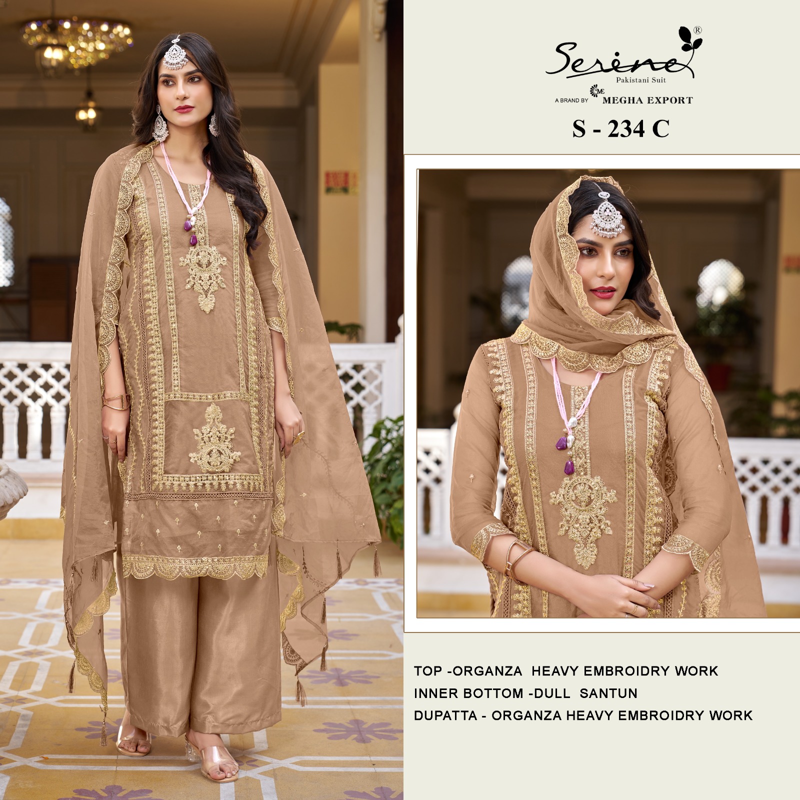 SERINE S 234 A TO D SALWAR SUITS MANUFACTURER