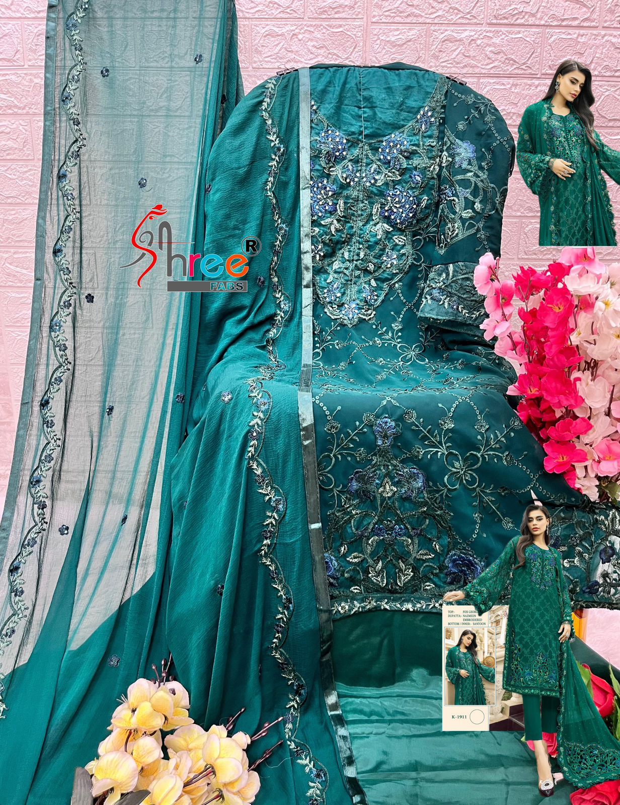 SHREE FABS K 1911 SERIES PAKISTANI SUITS IN INDIA