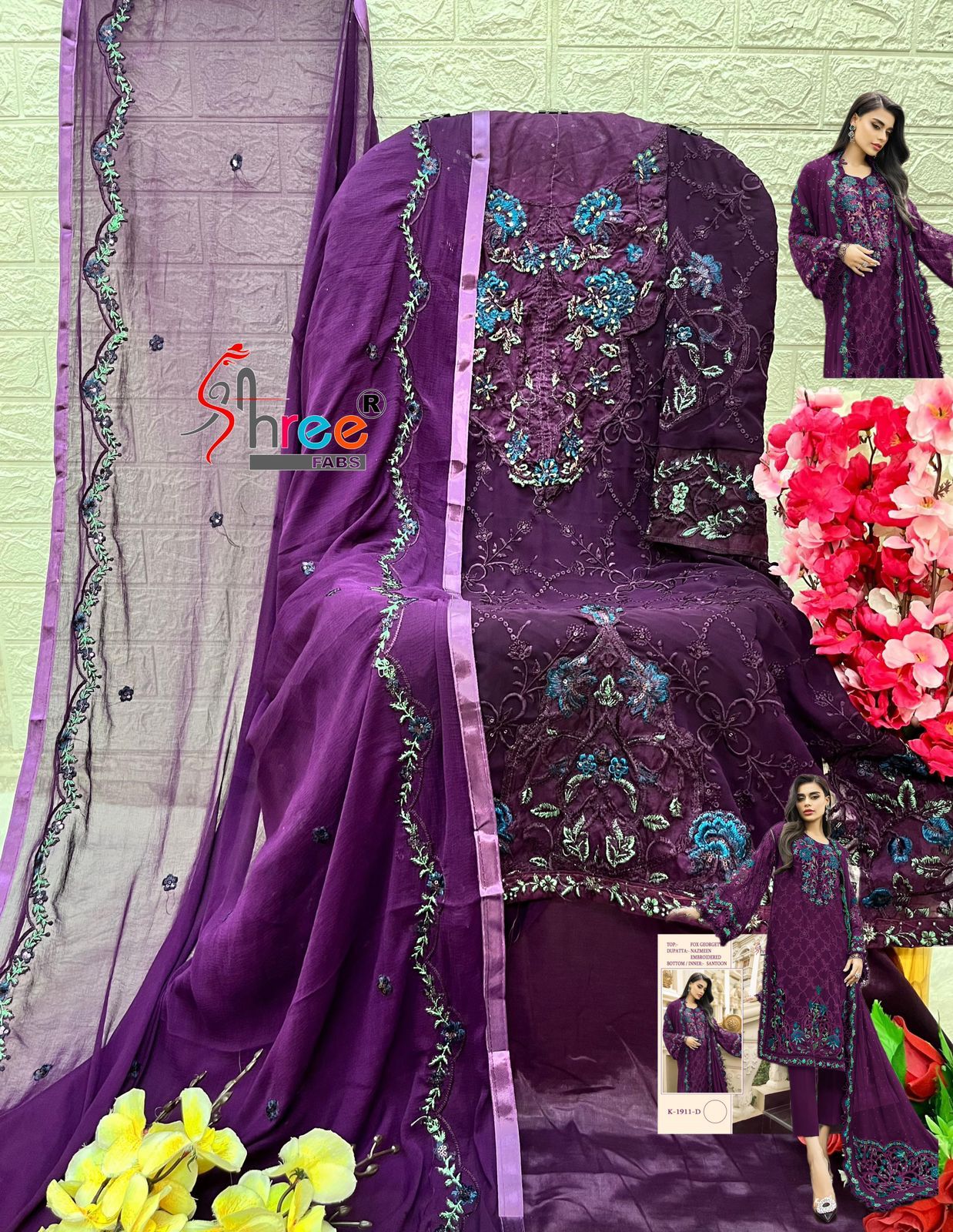 SHREE FABS K 1911 SERIES PAKISTANI SUITS IN INDIA