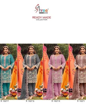 SHREE FABS R 1027 F TO I READYMADE SUITS