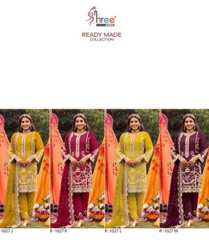 SHREE FABS R 1027 J TO L READYMADE SALWAR SUITS