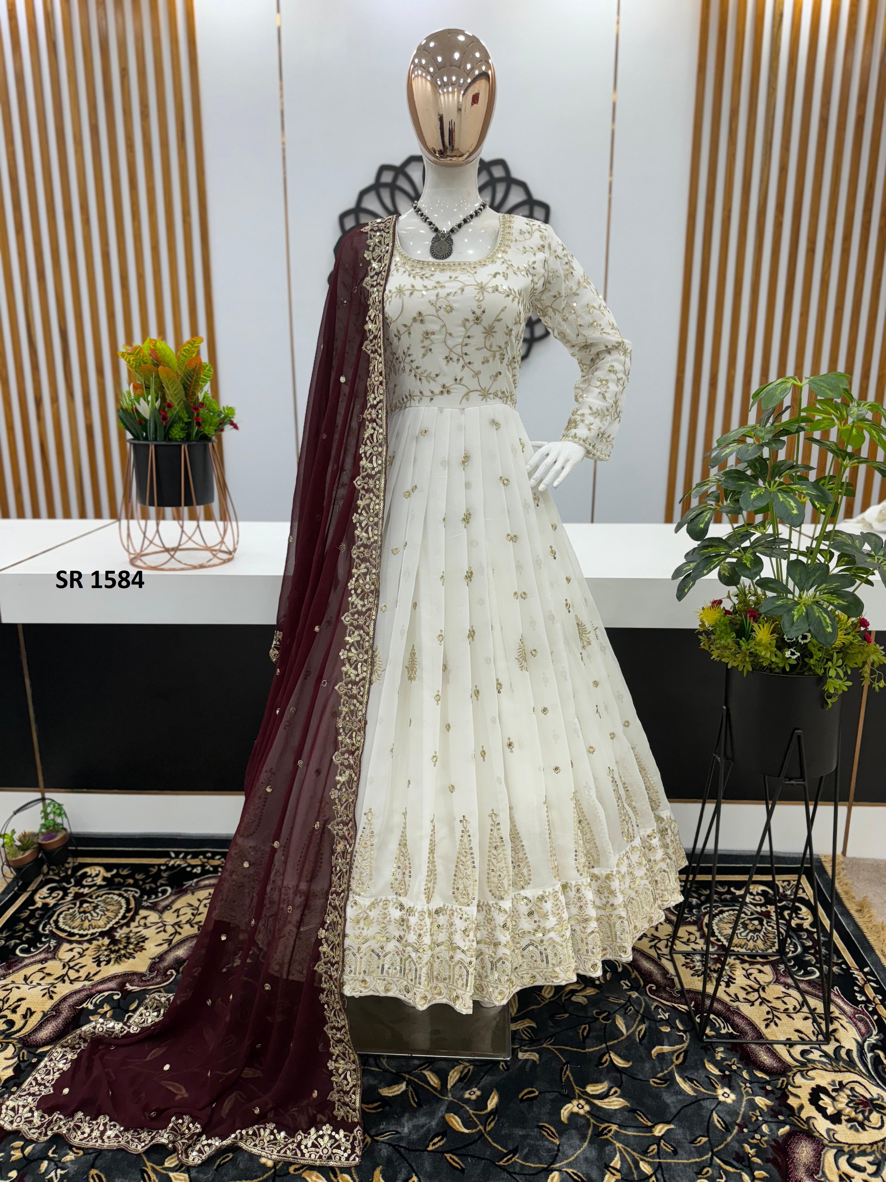 SHREE HARI SR 1584 B DESIGNER GOWN WHOLESALE