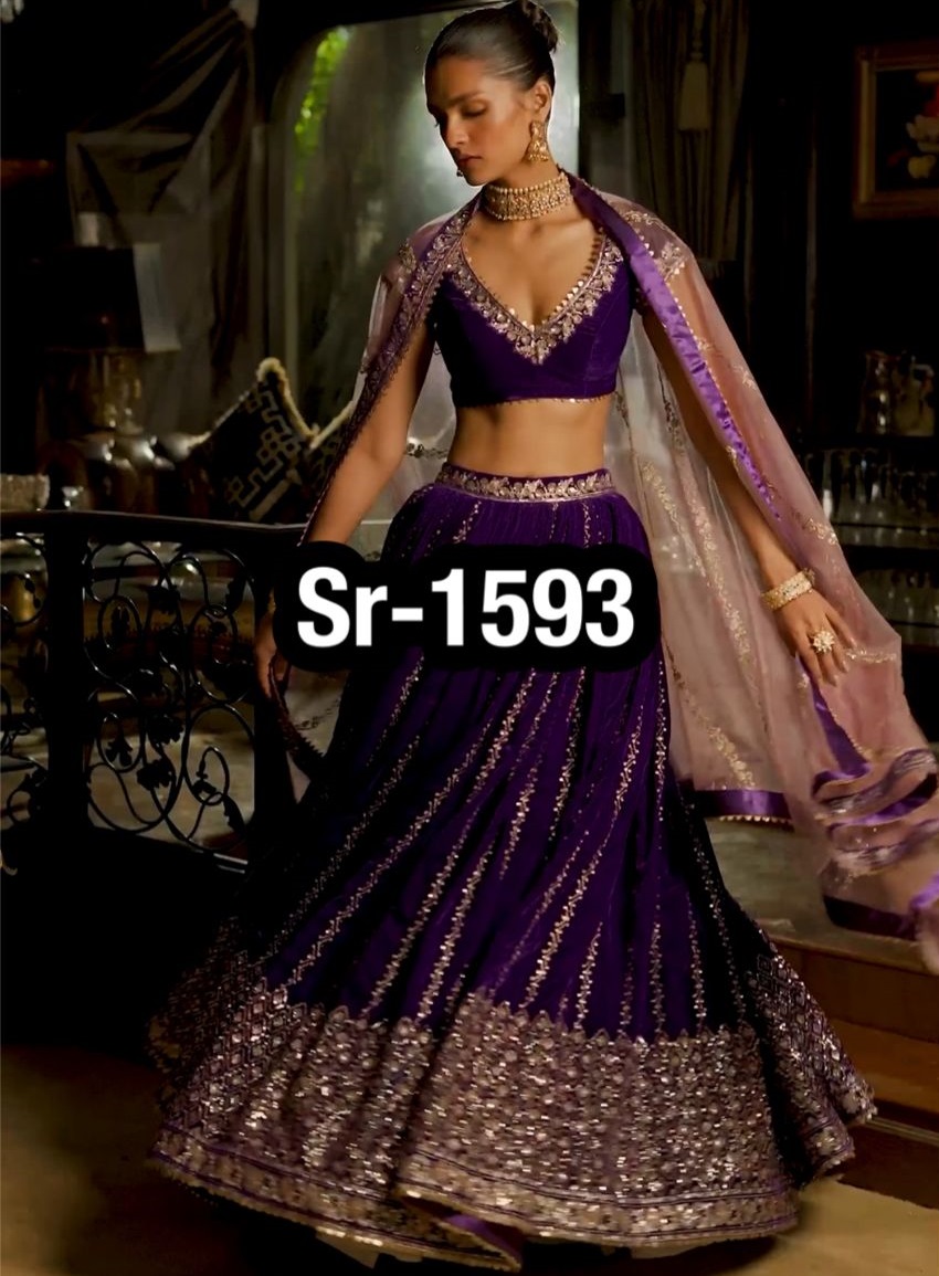 SHREE HARI SR 1593 DESIGNER VELVET COLLECTION