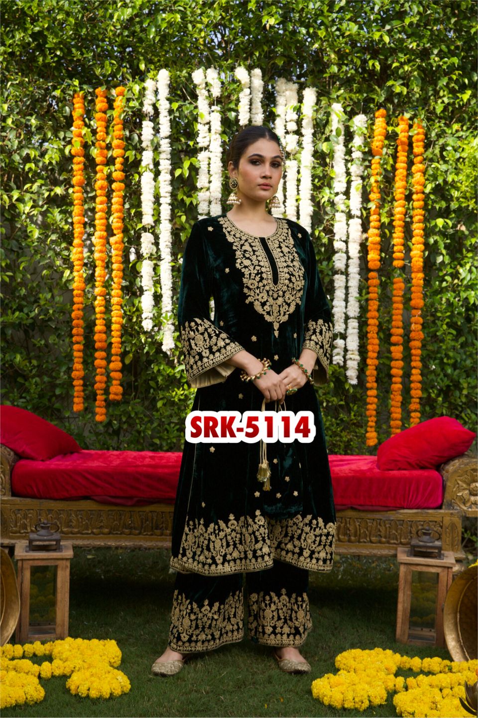 SHREE HARI SRK 5114 DESIGNER VELVET SUITS