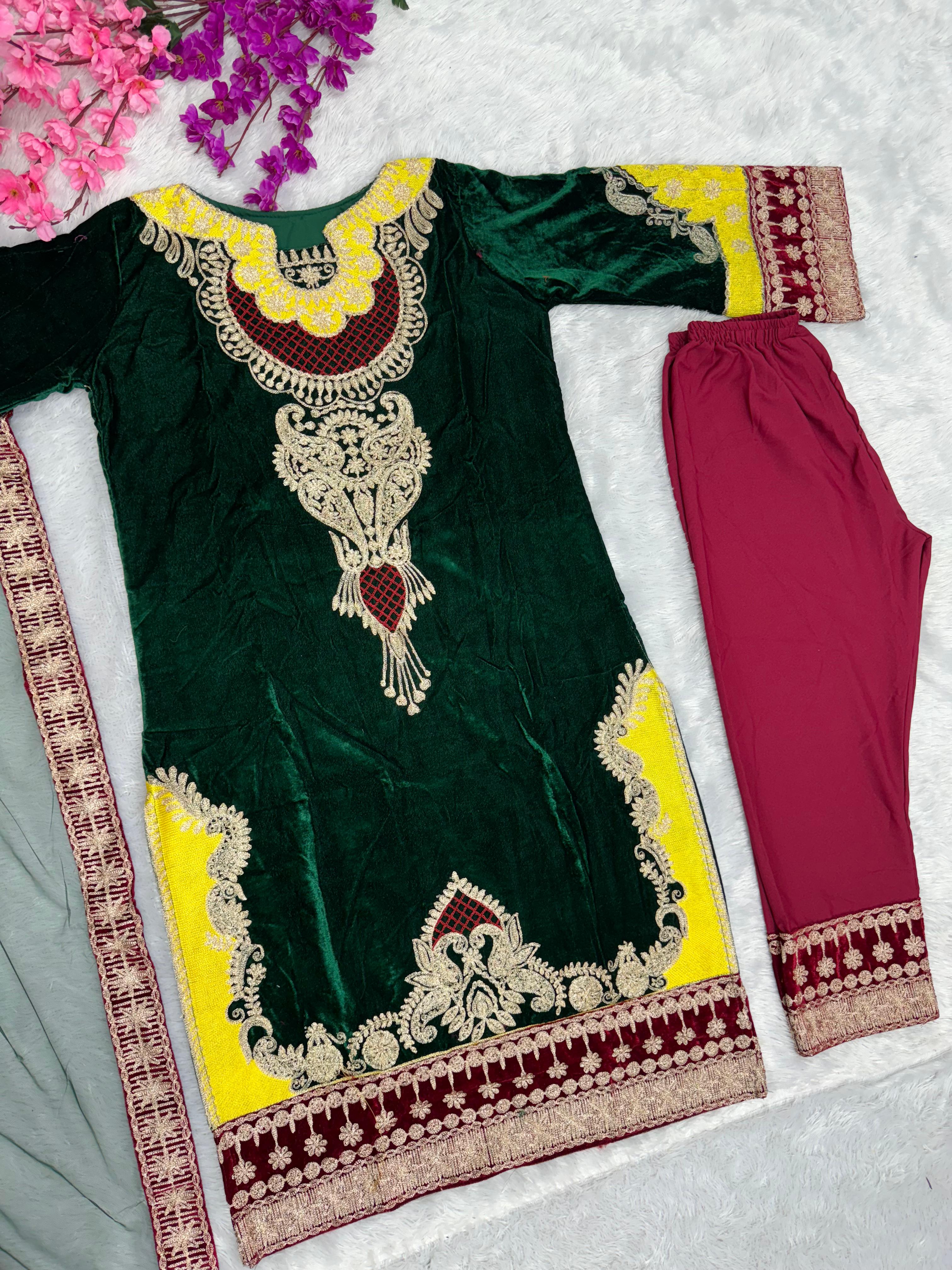 SHREE TEXTILE ST 126 DESIGNER VELVET SUITS