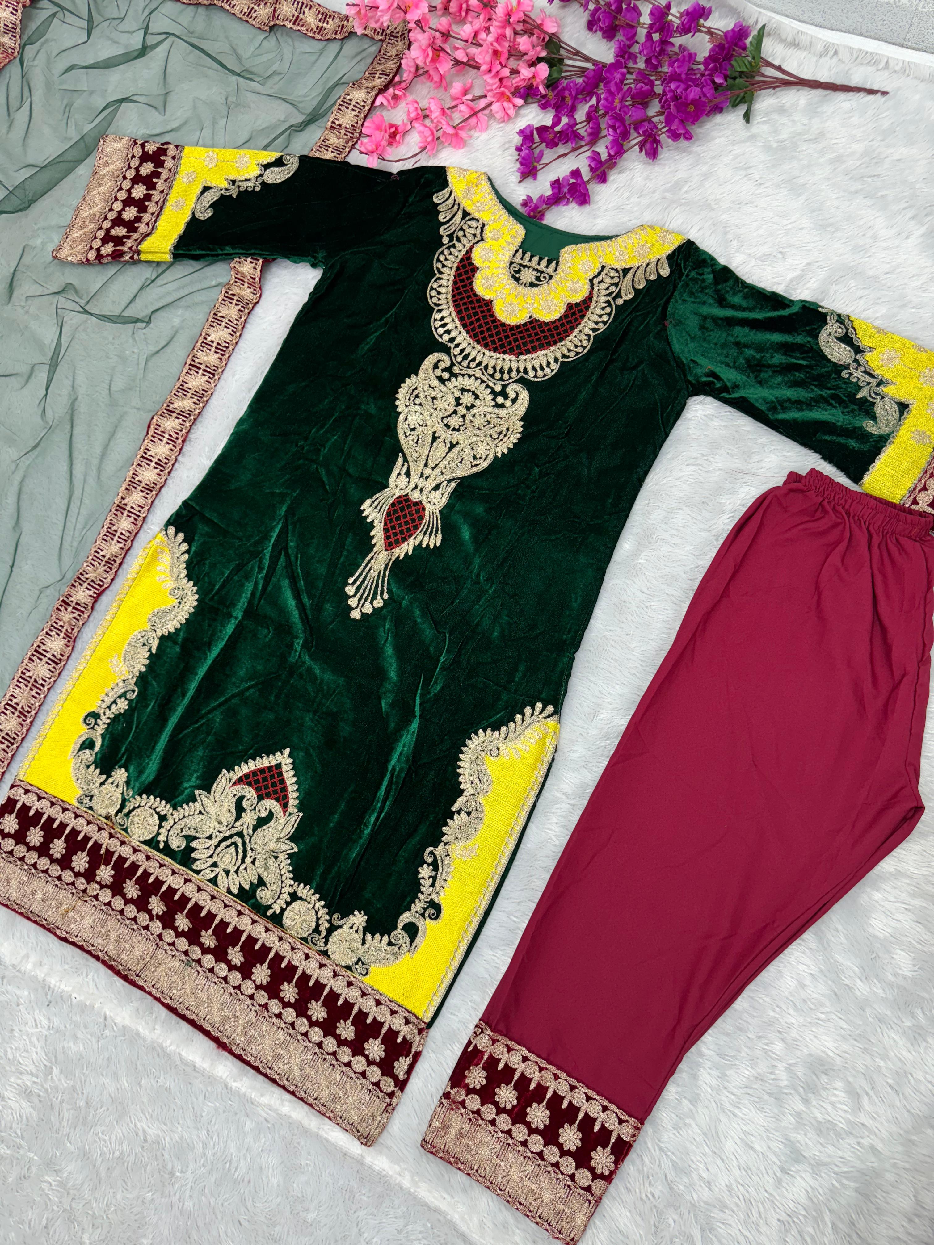 SHREE TEXTILE ST 126 DESIGNER VELVET SUITS