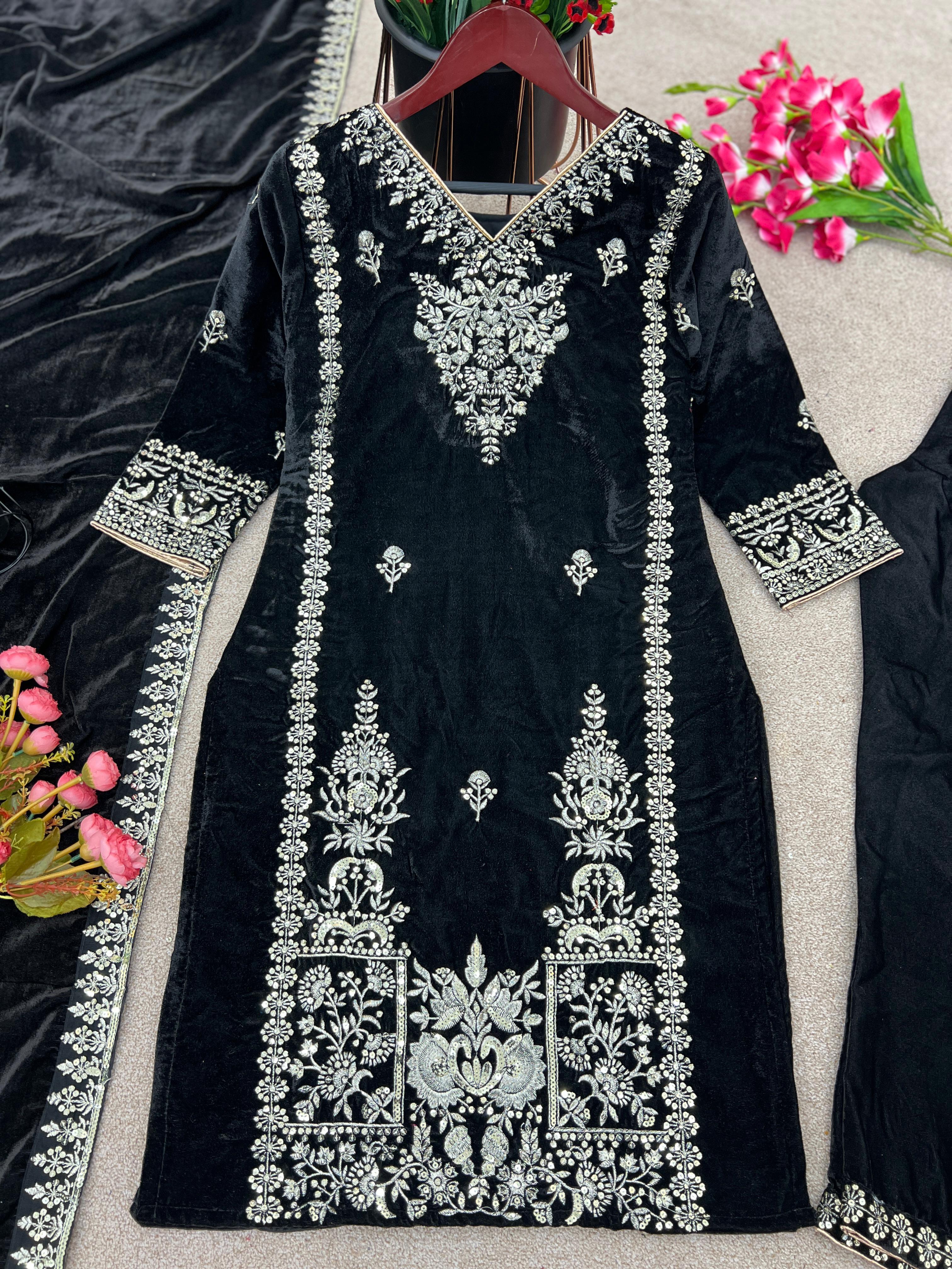 SRK 5120 VELVET SALWAR KAMEEZ WHOLESALE