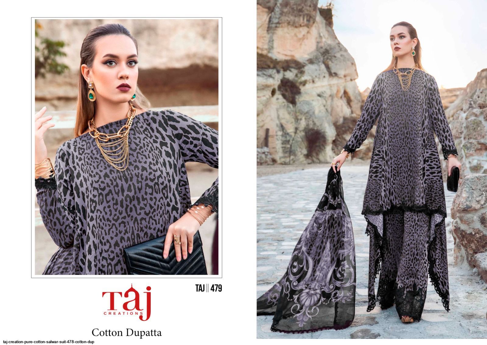 TAJ CREATIONS 479 COTTON PAKISTANI SUITS