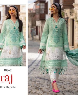 TAJ CREATIONS 442 PAKISTANI SUITS IN INDIA