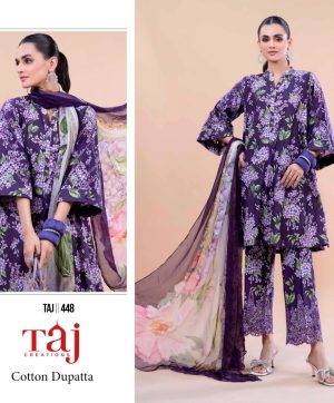 TAJ CREATIONS 448 PAKISTANI SUITS IN INDIA