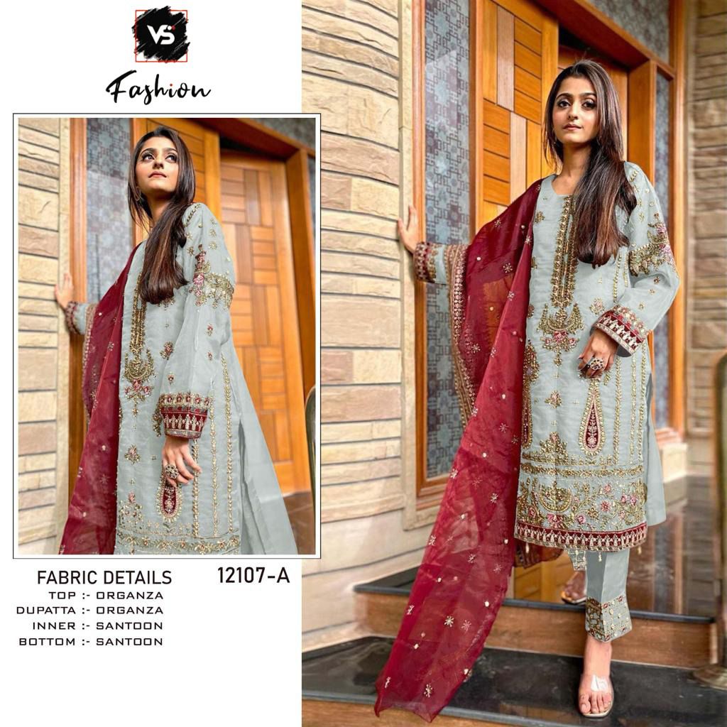 VS FASHION 12107 A TO E PAKISTANI SUITS IN INDIA