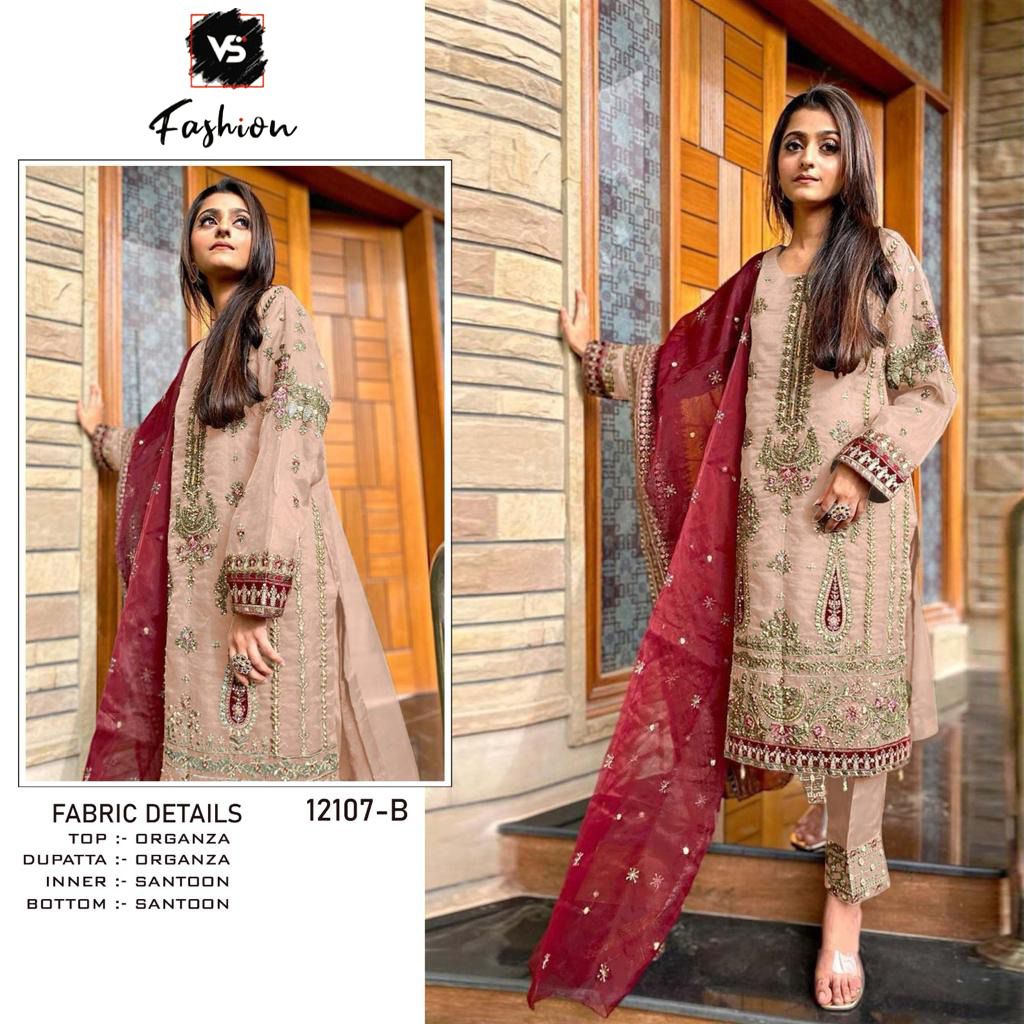 VS FASHION 12107 A TO E PAKISTANI SUITS IN INDIA