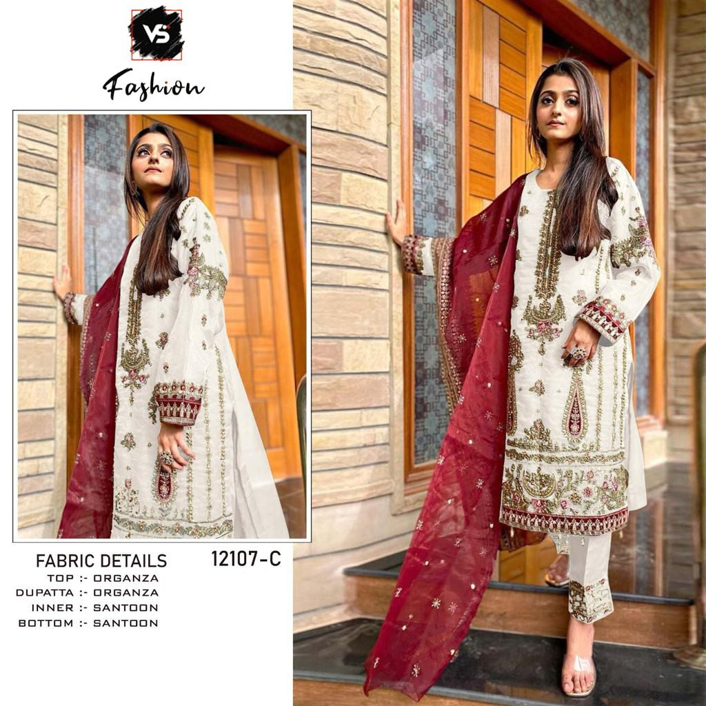 VS FASHION 12107 A TO E PAKISTANI SUITS IN INDIA