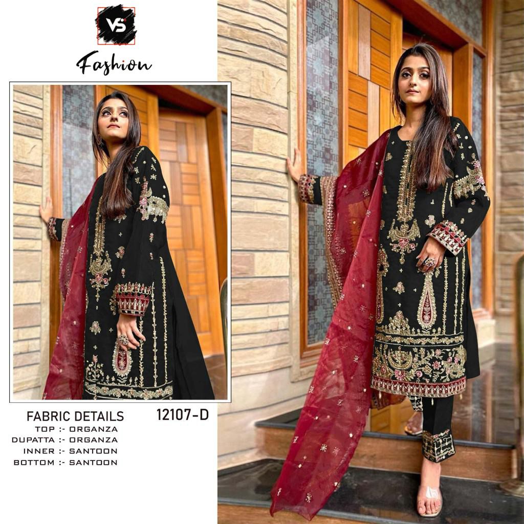 VS FASHION 12107 A TO E PAKISTANI SUITS IN INDIA