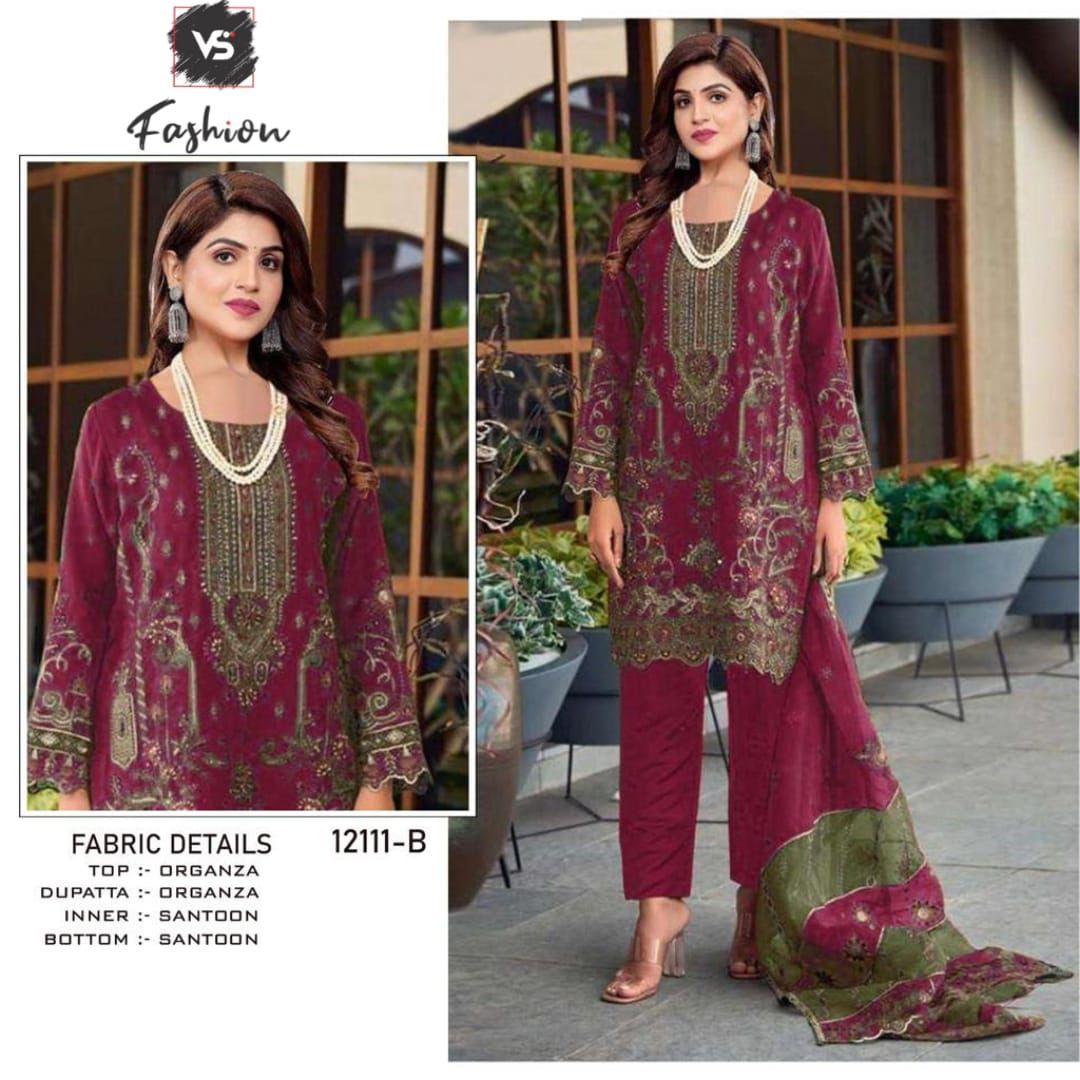 VS FASHION 12111 A TO D SALWAR SUITS