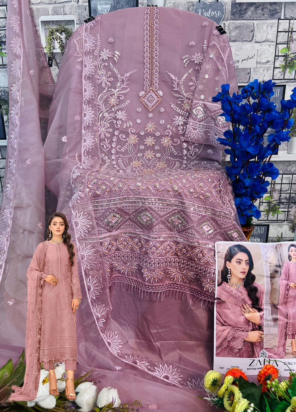 ZAHA 10232 A TO D SERSHA VOL 4 SALWAR SUITS