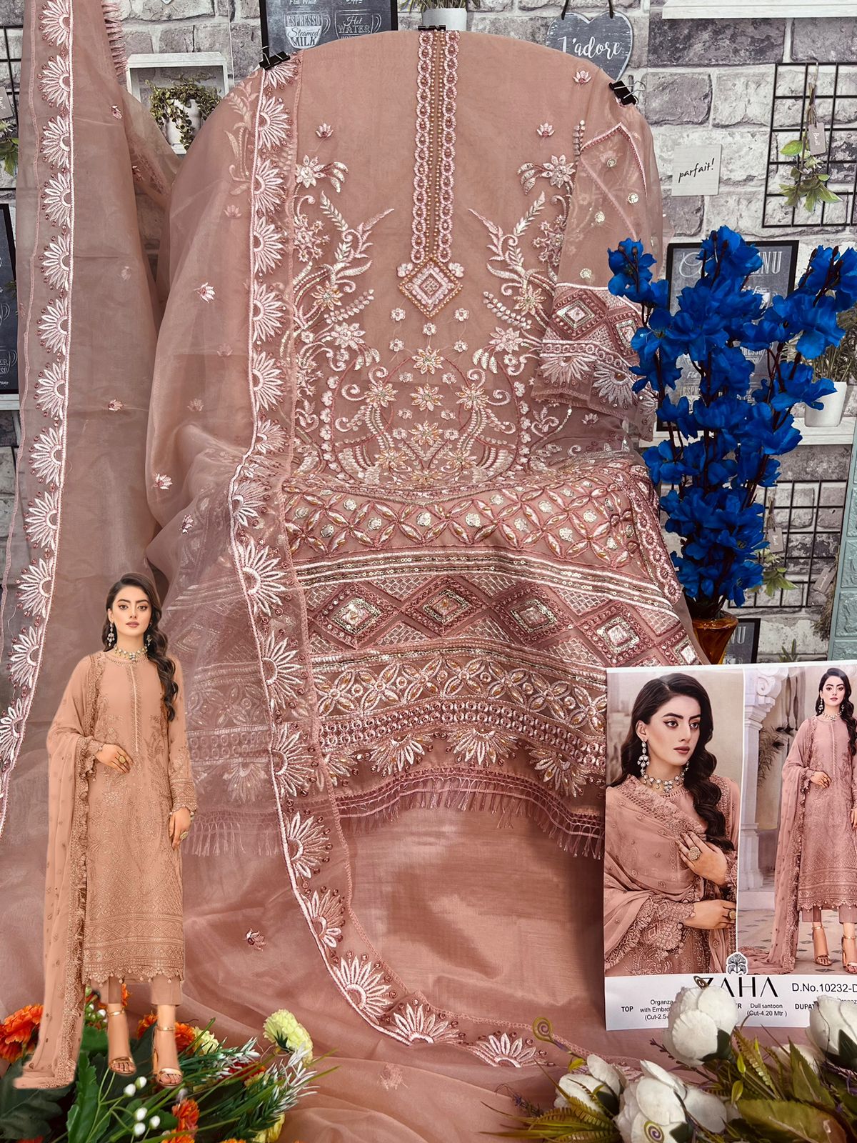 ZAHA 10232 A TO D SERSHA VOL 4 SALWAR SUITS