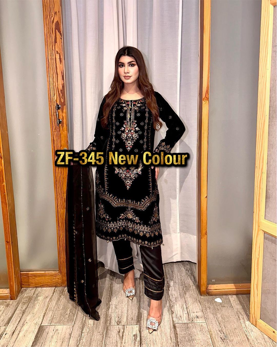 ZEEL FASHION ZF 345 C DESIGNER VELVET SUITS