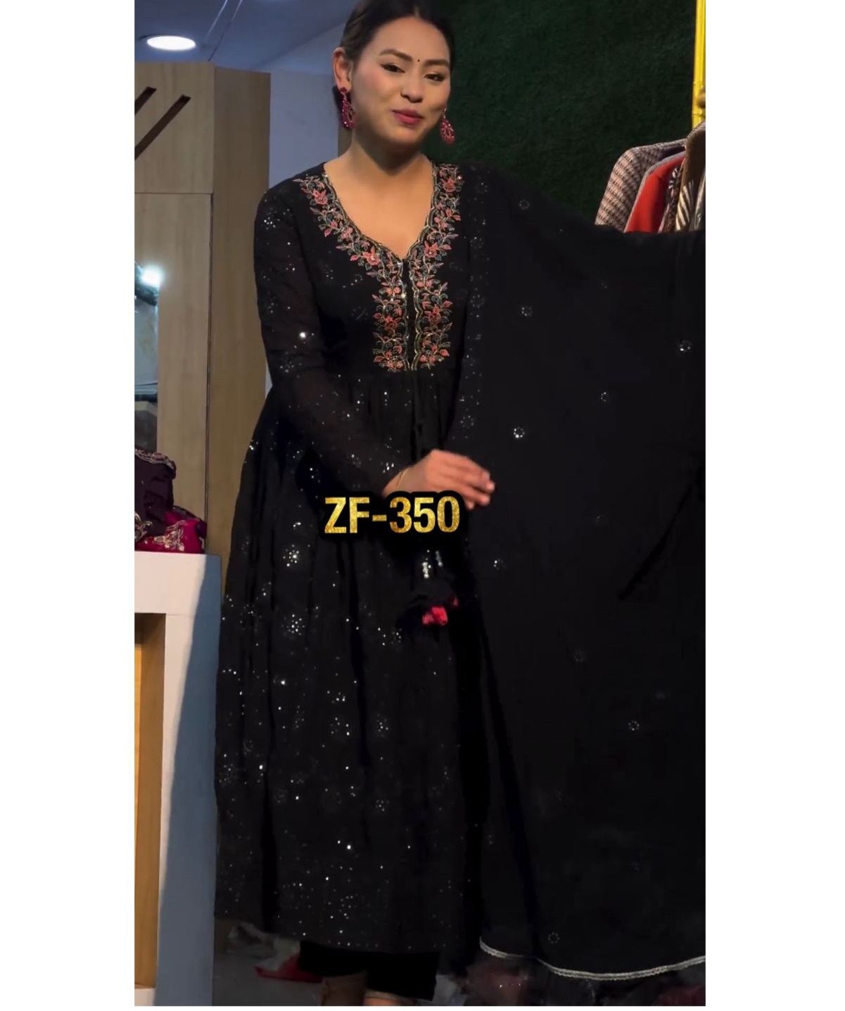 ZEEL FASHION ZF 350 DESIGNER GOWN WHOLESALER