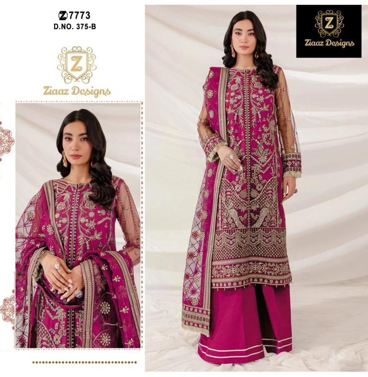 ZIAAZ DESIGNS 375 B PAKISTANI SUITS IN INDIA